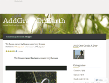 Tablet Screenshot of addgrainonearth.com